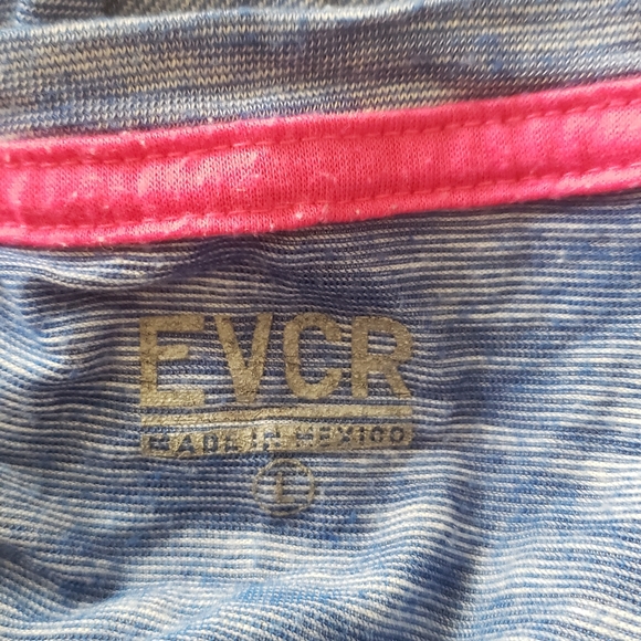 EVCR "Kiss My ABS" Athletic Short Sleeve Tee Shirt Size Size Large - Picture 7 of 7